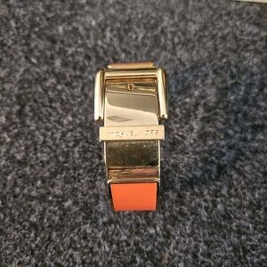 Michael Kors Gold-Tone Bracelet with Orange Enamel Accents